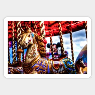 Carousel, Merry Go Round Horse Sticker